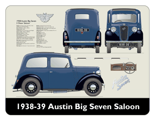 Austin Big Seven 2 door 1938-39 Mouse Mat